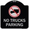 Signmission No Truck No Truck Parking WithHeavy-Gauge Aluminum Architectural Sign, 18" x 18", BS-1818-23560 A-DES-BS-1818-23560 - alternate 1